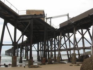 The Catherine Hill Bay jetty before the 2013 fire